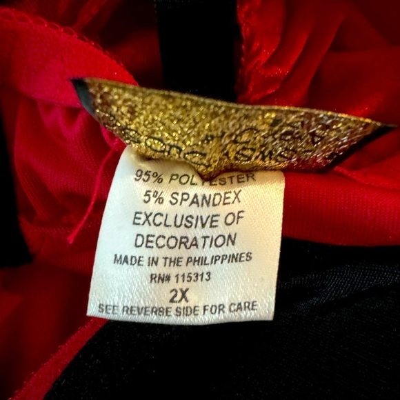 CINEMA ETOILE Red Velvet & Sherpa Santa Babydoll Size 2X NEW Christmas Santa - Picture 8 of 8